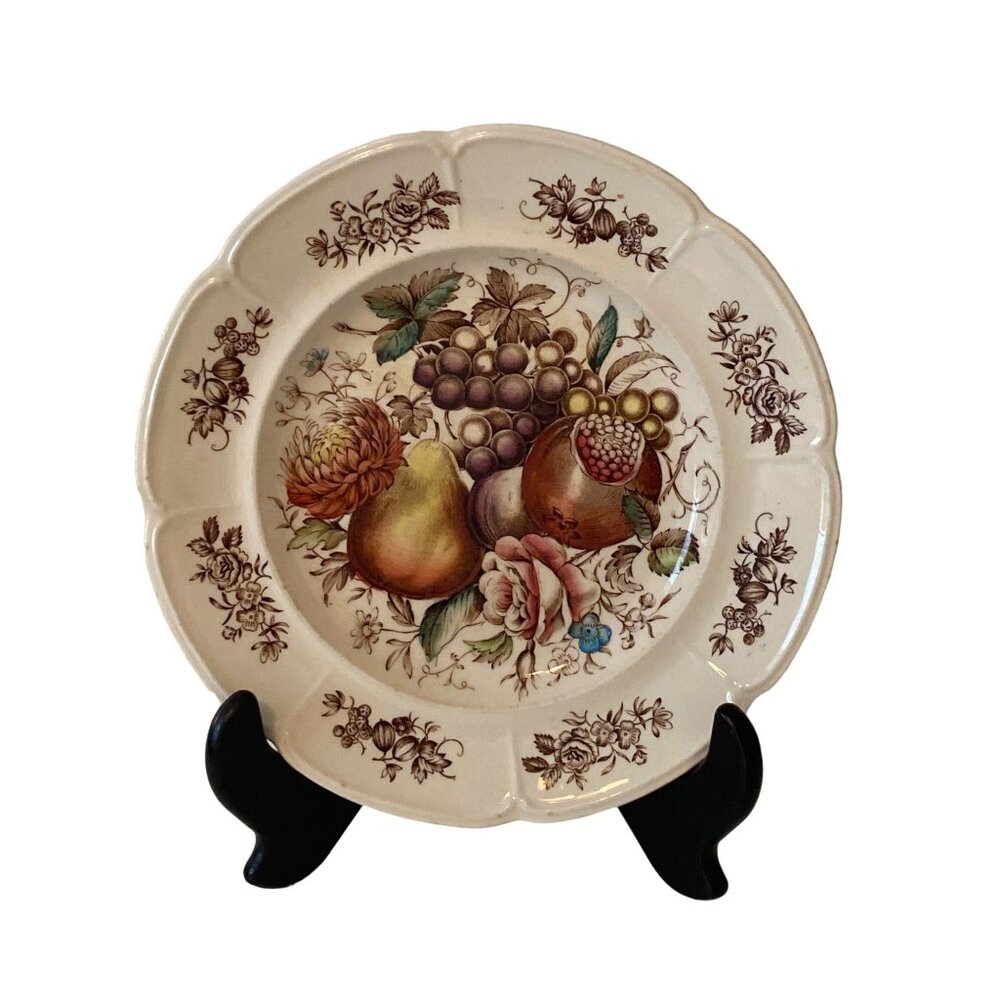 Johnson Bros Windsor Ware Fruit Harvest Plate Replacement Vintage